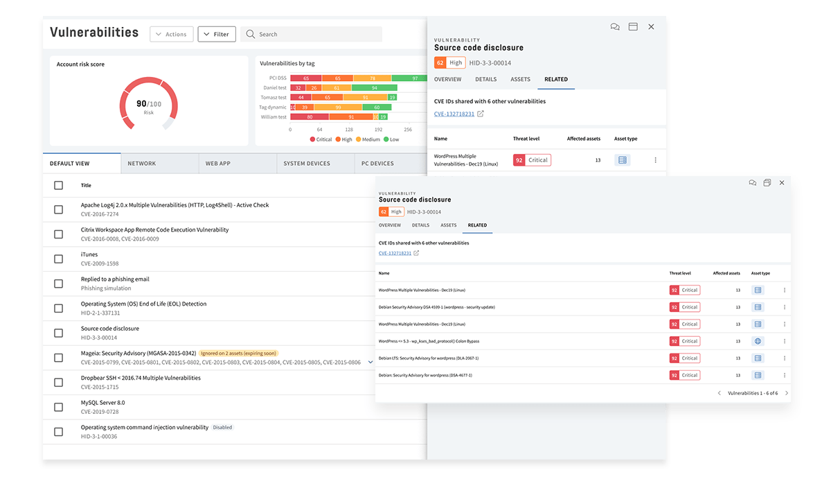 Next-Gen Vulnerability Management Platform - HolmSecurity -API Scanning - Dashboard(1) - Bulwark Technologies